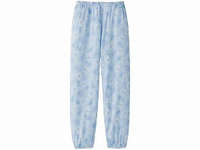 ケアファッション やさしさパジャマパンツ サックス M 39919-01
