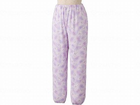 ケアファッション やさしさパジャマパンツ パープル M 39919-11
