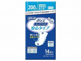 日本製紙クレシア Tポイズメンズパッド 安心タイプ 14枚