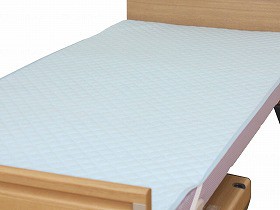 ウェルファン 洗えるベッドパッド(防水タイプ) ブルー Sレギュラー 145007