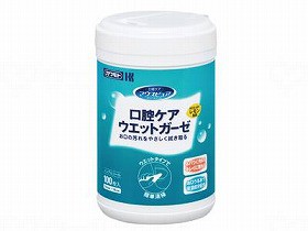 川本産業 マウスピュア口腔ケアウェットガーゼ 本体 100枚 03910245000