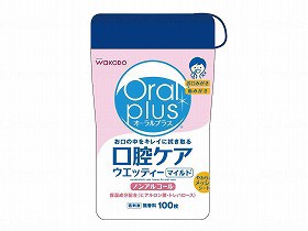 アサヒグループ食品 オーラルプラス口腔ケアウェッティーマイルド 100枚 100枚入 172501