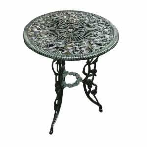 ジャービス商事　アルミ鋳物　ガーデンテーブル　テーブル（中）　13044