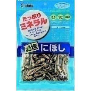 （まとめ買い）アスク 減塩にぼし 100g 犬猫用おやつ 〔×10〕