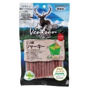 （まとめ買い）アスク 北海道 ベニスン 鹿ジャーキー スティック 150g 犬用おやつ 〔×10〕