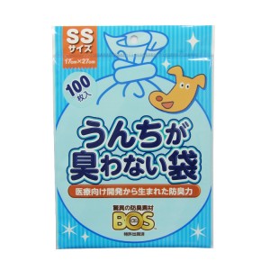 クリロン化成 うんちが臭わない袋BOS ペット用 SSサイズ 100枚