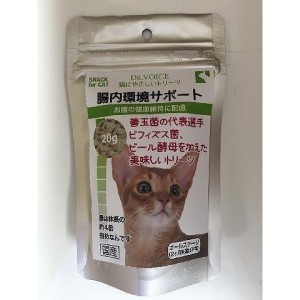 （まとめ買い）ヴォイス Dr.VOICE 猫にやさしいトリーツ 腸内環境サポート 20g 猫用 〔×6〕