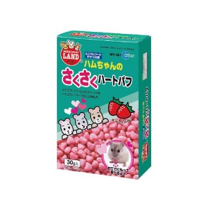 （まとめ買い）マルカン ハムチャンのサクサクハートパフ 30g MR-987 〔×10〕