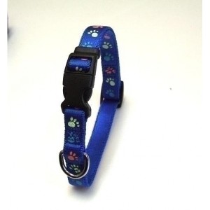 岡野製作所 犬用首輪 蓄光フットカラー #15 小型犬用 ブルー