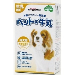 （まとめ買い）ドギーマン 犬用ミルク ペットの牛乳 成犬用 250ml 〔×12〕