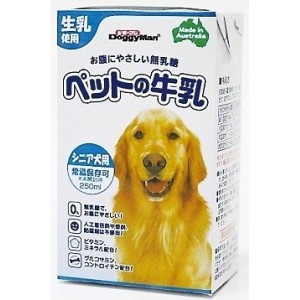 ドギーマン 犬用ミルク ペットの牛乳 シニア犬用 250ml