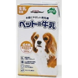 （まとめ買い）ドギーマン 犬用ミルク ペットの牛乳 成犬用 1L 〔×6〕