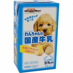 ドギーマン わんちゃんの国産牛乳 1000ml 犬用おやつ