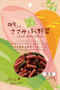 ペッツルート 素材メモ ささみとお野菜 100g 犬用