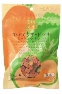 （まとめ買い）ペッツルート 素材メモ ひとくちオードブル ミックスやさい入り 犬用 〔×15〕