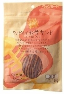 （まとめ買い）ペッツルート 素材メモ 砂ぎもで軟骨サンド もも肉入 50g 犬用 〔×15〕