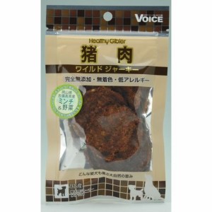 （まとめ買い）ヴォイス 猪肉ワイルドジャーキーミンチ野菜 20g 犬用 〔×12〕