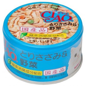 いなば チャオ とりささみ＆野菜 85g 猫用缶詰 キャットフード