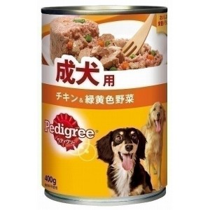 ペディグリー P72 成犬用 旨みチキン&緑黄色野菜 400g 犬用缶詰 ドッグフード
