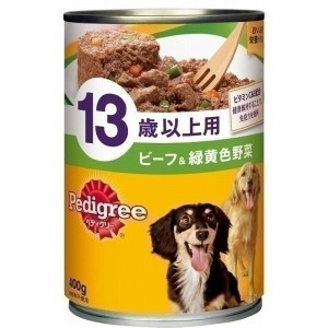 ペディグリー P131 13歳以上用 ビーフ&緑黄色野菜 400g 犬用缶詰 ドッグフード