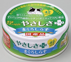 （まとめ買い）三洋食品 食通たまの伝説 やさしさプラス まぐろしらす 70g 猫用缶詰 キャットフード 〔×24〕