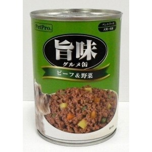 ペットプロ 旨味グルメ缶 ビーフ&野菜 375g 犬用缶詰 ドッグフード