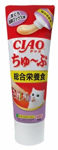 （まとめ買い）いなばペットフード ちゅ〜ぶ 総合栄養食 まぐろ 海鮮ミックス味 80g CS-157 猫用 〔×16〕