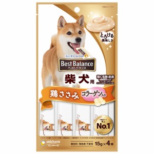 ユニ・チャーム ベストバランスおやつ 柴犬用ささみ入り 15g×4本 犬用おやつ