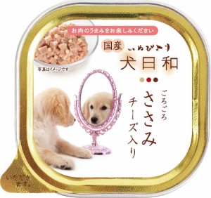 わんわん 犬日和 ごろごろささみ チーズ入り 100g 犬用フード