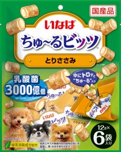 いなばペットフード いなば ちゅ〜るビッツ とりささみ 12g×6袋 犬用おやつ