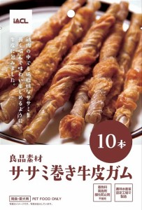 （まとめ買い）イトウ&カンパニーリミテッド 良品素材 ササミ巻き牛皮ガム 10本 犬用おやつ 〔×20〕