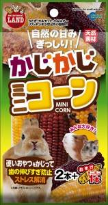 マルカン かじかじミニコーン 2本+おまけ1本 小動物用フード