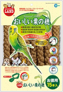 （まとめ買い）マルカン おいしい粟の穂 お徳用 15本 小動物用フード 〔×6〕