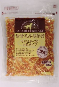 九州ペットフード お買い得ふりかけ 鶏ささみとチーズ小粒タイプ 230g 犬用おやつ