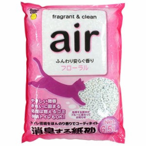 スーパーキャット NEW air消臭する紙砂 フローラル 6.5L ペット用品