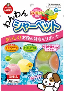 （まとめ買い）マルカン わんわんシャーベット フルーツミックス風味 9個入 犬用おやつ 〔×18〕