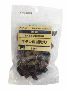 （まとめ買い）ペットプロ 国産おやつ 無添加牛タン皮細切り 50g 犬用おやつ 〔×6〕