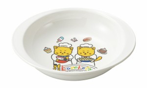 （まとめ買い）エンテック お子様食器 こねこたい スープ皿 KO-8 〔×5〕