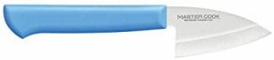 片岡製作所 マスターコック 抗菌カラー包丁 MCAK-70 小出刃包丁 (片刃) 7cm ブルー