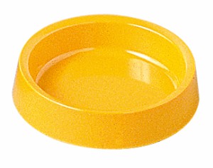 （まとめ買い）エンテック A273 カラー灰皿丸 黄 〔×5〕