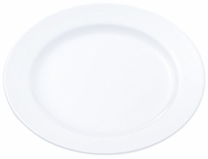（まとめ買い）エンテック メラミン食器 白 ライス皿(リム型)No.26B白 〔×5〕