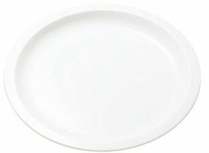 エンテック ポリプロピレン食器 丸皿26cm 白色 No.1708W