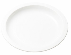 エンテック ポリプロピレン食器 丸皿20cm 白色 No.1706W