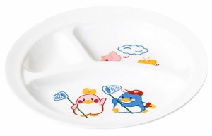 （まとめ買い）エンテック お子様食器 ベンアンドベティー 丸ランチ皿 大 BB-1 〔×3〕