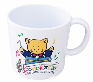 エンテック お子様食器 こねこたい 片手コップブルー L-115