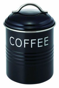 （まとめ買い）佐藤金属興業 保存容器 バーネットキャニスター 黒 COFFEE 〔×3〕