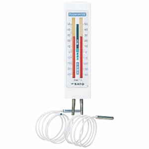 SATO 冷蔵庫用温度計 チェッカーメイトII(二針タイプ)
