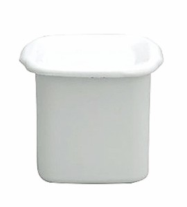 （まとめ買い）野田琺瑯 保存容器 White Series スクウェア L 琺瑯蓋付 WSH-L 〔×3〕