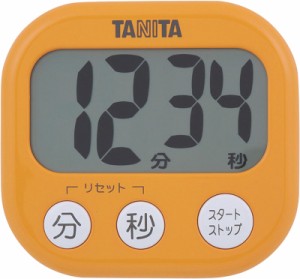 タニタ TD-384 デジタルタイマー でか見えタイマー アプリコットオレンジ