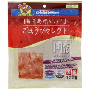 ドギーマン ごほうびセレクト 肉バル ビーフのソフトサラミ 120g 犬用おやつ